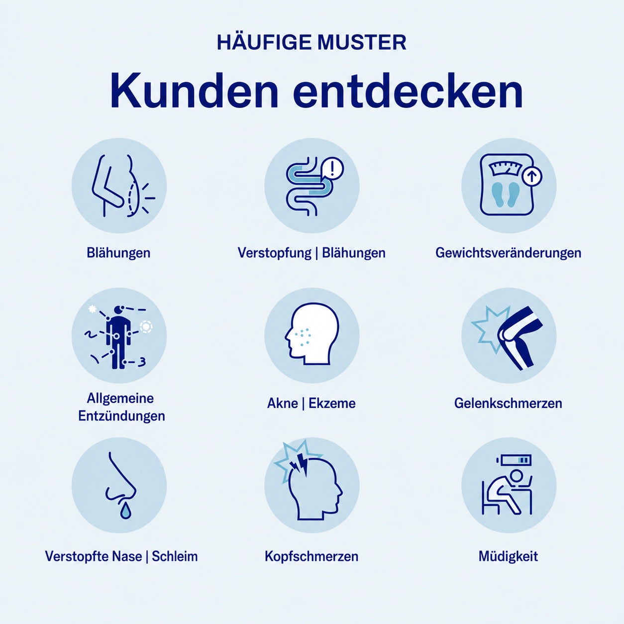Set mit Lebensmitteln, Vitaminen und Produkten für die Darmgesundheit